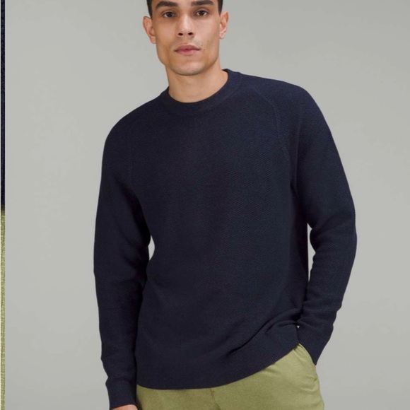 lululemon athletica Other - NWOT LULULEMON men’s Textured Knit Crewneck Sweater XS